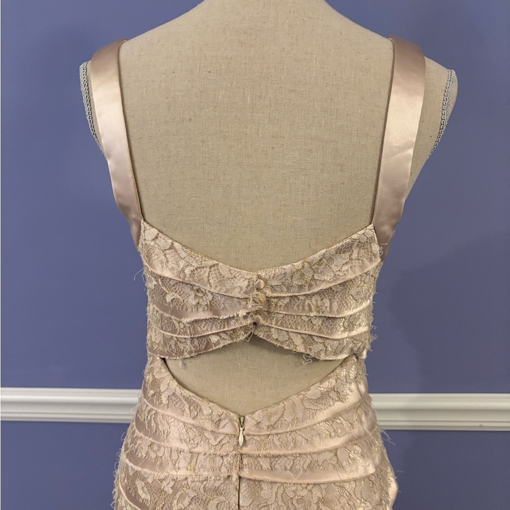 BCBGMaxAzria Cream Layered Dress - Picture 4 of 5